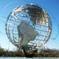 Garden large art metal statue stainless steel world globe sculpture
